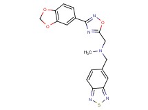 1-[3-(1,3-benzodioxol-5-yl)-1,2,4-oxadiazol-5-yl]-N-(2,1,3-benzothiadiazol-5-ylmethyl)-N-methylmethanamine