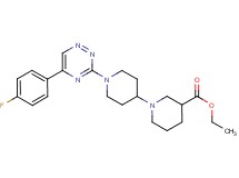 ethyl 1'-[5-(4-fluorophenyl)-1,2,4-triazin-3-yl]-1,4'-bipiperidine-3-carboxylate
