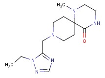9-[(1-ethyl-1H-1,2,4-triazol-5-yl)methyl]-1-methyl-1,4,9-triazaspiro[5.5]undecan-5-one