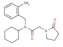 N-cyclohexyl-N-(2-methylbenzyl)-2-(2-oxopyrrolidin-1-yl)acetamide
