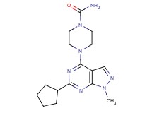 4-(6-cyclopentyl-1-methyl-1H-pyrazolo[3,4-d]pyrimidin-4-yl)piperazine-1-carboxamide