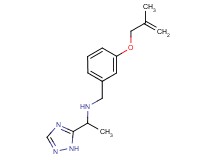 N-{3-[(2-methylprop-2-en-1-yl)oxy]benzyl}-1-(1H-1,2,4-triazol-5-yl)ethanamine