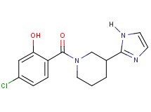 5-chloro-2-{[3-(1H-imidazol-2-yl)-1-piperidinyl]carbonyl}phenol
