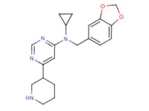 N-(1,3-benzodioxol-5-ylmethyl)-N-cyclopropyl-6-piperidin-3-ylpyrimidin-4-amine