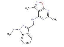 N-[(1-ethyl-1H-indazol-3-yl)methyl]-3,6-dimethylisoxazolo[5,4-d]pyrimidin-4-amine