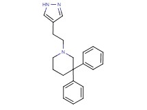 3,3-diphenyl-1-[2-(1H-pyrazol-4-yl)ethyl]piperidine
