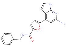 5-(6-amino-1H-pyrrolo[2,3-b]pyridin-4-yl)-N-benzyl-2-furamide