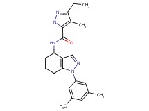 N-[1-(3,5-dimethylphenyl)-4,5,6,7-tetrahydro-1H-indazol-4-yl]-3-ethyl-4-methyl-1H-pyrazole-5-carboxamide