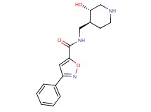 N-{[(3S*,4S*)-3-hydroxypiperidin-4-yl]methyl}-3-phenylisoxazole-5-carboxamide