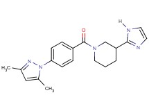 1-[4-(3,5-dimethyl-1H-pyrazol-1-yl)benzoyl]-3-(1H-imidazol-2-yl)piperidine