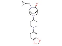 (1S*,5R*)-3-[1-(1,3-benzodioxol-5-yl)piperidin-4-yl]-6-(cyclopropylmethyl)-3,6-diazabicyclo[3.2.2]nonan-7-one