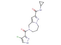 5-[(4-chloro-1H-pyrazol-3-yl)carbonyl]-N-cyclopropyl-5,6,7,8-tetrahydro-4H-pyrazolo[1,5-a][1,4]diazepine-2-carboxamide