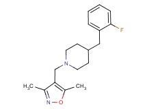 1-[(3,5-dimethyl-4-isoxazolyl)methyl]-4-(2-fluorobenzyl)piperidine trifluoroacetate