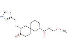 2-[2-(1H-imidazol-4-yl)ethyl]-8-(3-methoxypropanoyl)-2,8-diazaspiro[5.5]undecan-3-one