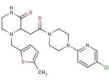 3-{2-[4-(5-chloro-2-pyridinyl)-1-piperazinyl]-2-oxoethyl}-4-[(5-methyl-2-furyl)methyl]-2-piperazinone