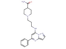 1-{3-[(5-phenylpyrazolo[1,5-a]pyrimidin-7-yl)amino]propyl}-4-piperidinecarboxamide