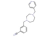 3-{[4-(pyridin-4-ylmethyl)-1,4-diazepan-1-yl]methyl}benzonitrile