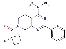 7-[(1-aminocyclobutyl)carbonyl]-N,N-dimethyl-2-pyridin-2-yl-5,6,7,8-tetrahydropyrido[3,4-d]pyrimidin-4-amine