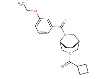 (1S*,5R*)-3-(cyclobutylcarbonyl)-6-(3-ethoxybenzoyl)-3,6-diazabicyclo[3.2.2]nonane