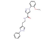 1-(2-methoxyphenyl)-N-[2-(1-phenyl-1H-pyrazol-4-yl)ethyl]-1H-pyrazole-4-carboxamide