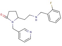 5-{2-[(2-fluorobenzyl)amino]ethyl}-1-(3-pyridinylmethyl)-2-pyrrolidinone