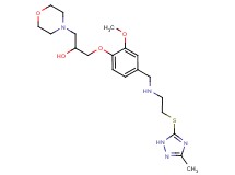 1-{2-methoxy-4-[({2-[(3-methyl-1H-1,2,4-triazol-5-yl)thio]ethyl}amino)methyl]phenoxy}-3-(4-morpholinyl)-2-propanol
