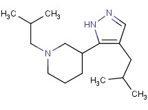 1-isobutyl-3-(4-isobutyl-1H-pyrazol-5-yl)piperidine
