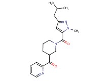 {1-[(3-isobutyl-1-methyl-1H-pyrazol-5-yl)carbonyl]-3-piperidinyl}(2-pyridinyl)methanone