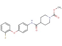 methyl 4-({[4-(2-fluorophenoxy)phenyl]amino}carbonyl)piperidine-1-carboxylate