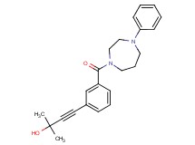 2-methyl-4-{3-[(4-phenyl-1,4-diazepan-1-yl)carbonyl]phenyl}but-3-yn-2-ol