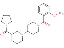 1'-(2-methoxybenzoyl)-3-(pyrrolidin-1-ylcarbonyl)-1,4'-bipiperidine