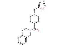 6-{[1-(2-furylmethyl)-4-piperidinyl]carbonyl}-5,6,7,8-tetrahydro-1,6-naphthyridine