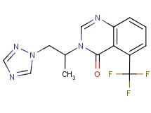 3-[1-methyl-2-(1H-1,2,4-triazol-1-yl)ethyl]-5-(trifluoromethyl)quinazolin-4(3H)-one