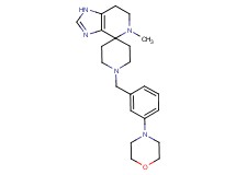 5-methyl-1'-(3-morpholin-4-ylbenzyl)-1,5,6,7-tetrahydrospiro[imidazo[4,5-c]pyridine-4,4'-piperidine]