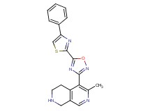 6-methyl-5-[5-(4-phenyl-1,3-thiazol-2-yl)-1,2,4-oxadiazol-3-yl]-1,2,3,4-tetrahydro-2,7-naphthyridine hydrochloride