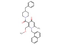 3-[(4-benzyl-1-piperidinyl)carbonyl]-2-(methoxymethyl)-6-methyl-1-(1-naphthylmethyl)-4(1H)-pyridinone