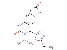 N-[(5-ethyl-1,3,4-oxadiazol-2-yl)methyl]-N-isopropyl-N'-(2-oxo-2,3-dihydro-1H-indol-5-yl)urea