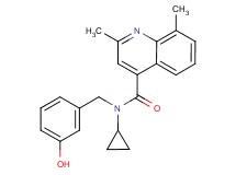 N-cyclopropyl-N-(3-hydroxybenzyl)-2,8-dimethyl-4-quinolinecarboxamide