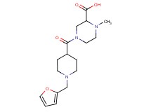 4-{[1-(2-furylmethyl)piperidin-4-yl]carbonyl}-1-methylpiperazine-2-carboxylic acid