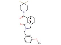 (3aR*,6S*)-7-[(4,4-difluoropiperidin-1-yl)carbonyl]-2-(3-methoxybenzyl)-2,3,7,7a-tetrahydro-3a,6-epoxyisoindol-1(6H)-one