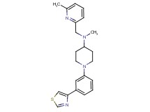 N-methyl-N-[(6-methylpyridin-2-yl)methyl]-1-[3-(1,3-thiazol-4-yl)phenyl]piperidin-4-amine