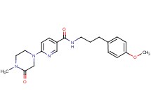 N-[3-(4-methoxyphenyl)propyl]-6-(4-methyl-3-oxo-1-piperazinyl)nicotinamide