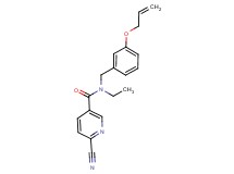 N-[3-(allyloxy)benzyl]-6-cyano-N-ethylnicotinamide