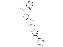 N-[1-(2-methoxybenzyl)-1H-pyrazol-5-yl]-2-(4-pyrimidin-4-yl-1H-pyrazol-1-yl)acetamide