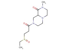 8-[3-(ethylsulfinyl)propanoyl]-2-methylhexahydro-2H-pyrazino[1,2-a]pyrazin-1(6H)-one