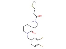 7-(3,4-difluorobenzyl)-2-[3-(methylthio)propanoyl]-2,7-diazaspiro[4.5]decan-6-one