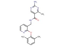 2-amino-N-{[2-(2,6-dimethylphenoxy)pyridin-3-yl]methyl}-4-methylpyrimidine-5-carboxamide