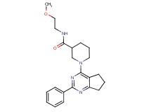 N-(2-methoxyethyl)-1-(2-phenyl-6,7-dihydro-5H-cyclopenta[d]pyrimidin-4-yl)-3-piperidinecarboxamide
