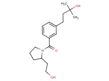 4-(3-{[2-(2-hydroxyethyl)-1-pyrrolidinyl]carbonyl}phenyl)-2-methyl-2-butanol
