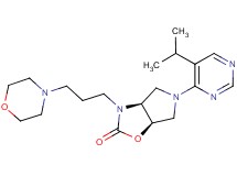 (3aS*,6aR*)-5-(5-isopropylpyrimidin-4-yl)-3-(3-morpholin-4-ylpropyl)hexahydro-2H-pyrrolo[3,4-d][1,3]oxazol-2-one